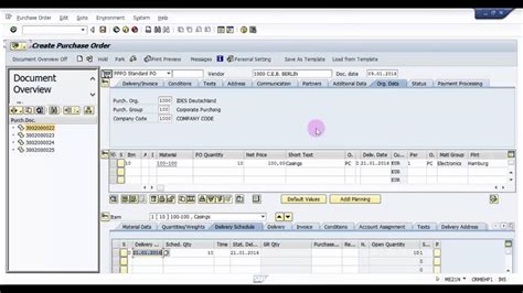 Display <b>purchase</b> <b>order</b> per material Transaction Codes <b>List</b>. . List of open purchase orders in sap